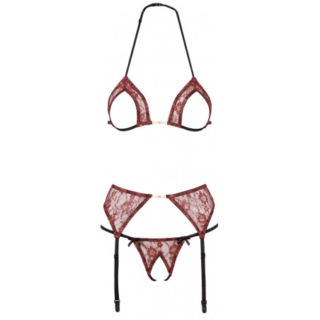 Suspender Set crotchless string
