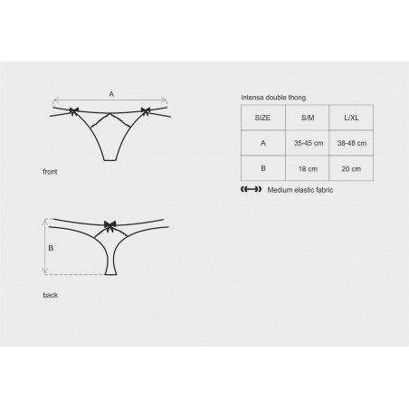Intensa double thong