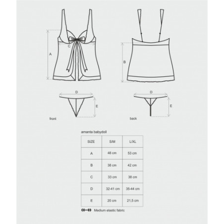 Amanta babydoll & perizoma