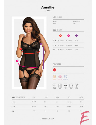 Amallie Corsetto e perizoma