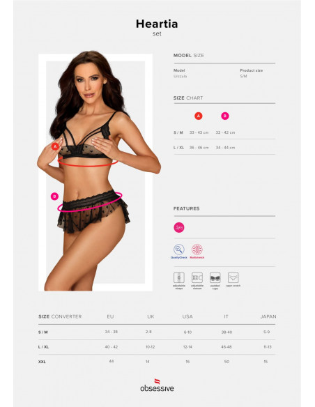 Sexy Set 3 pezzi Heartia